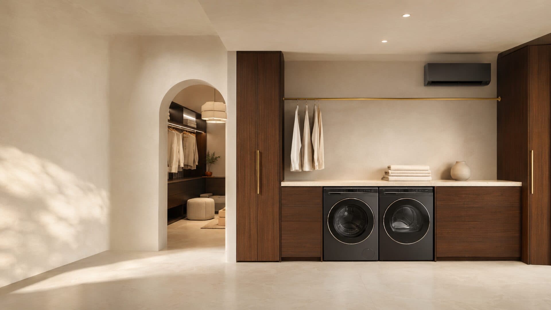 Kitchen with premium refrigerator and built-in oven
